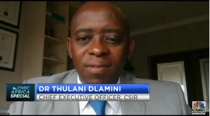 cnbcafrica's tweet photo. [ON AIR] #CSIR75: "4IR is a convergence of technologies. #COVID19 has brought a need to accelerate the rate at which we use these new technologies. We must use them as part of our response in health, economic and social challenges" Dr. Thulani Dlamini, CEO at @CSIR @DStv410 #4IR https://t.co/BiCosCHcsZ