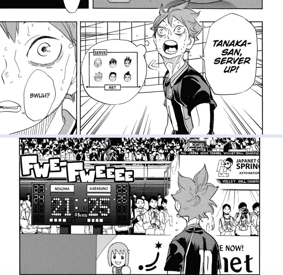 just a separate note to hinata’s reaction because it’s so raw in its simple and realistic sense, and also stupidly relatable, especially now that we all experience phantom pains every sunday, right haikyuu nation