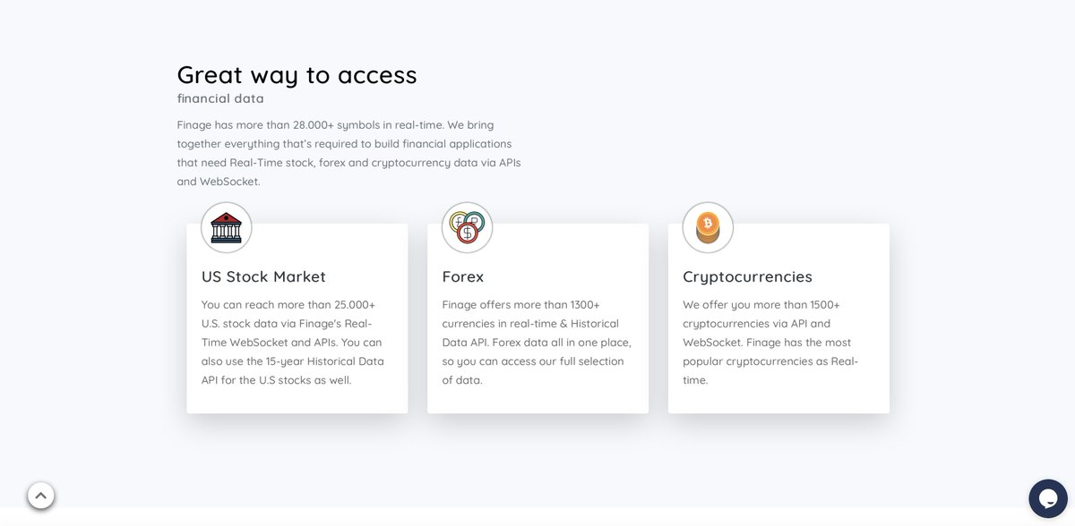 finageltd's tweet image. We renovated our home page! Check out today!
finage.co.uk
#stockapi #stockmarketapi #realtimestock #stockquotes #stocknews #cryptodata #financialdata #nasdaq #nyse #finage