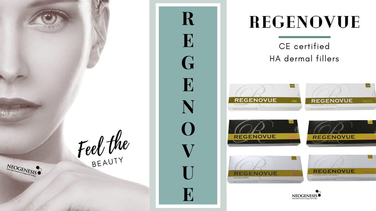 neogenesiscoltd's tweet photo. ⭐️High Quality Hyaluronic Acid Dermal Fillers⭐️ 
DM us for more information about our one of the best selling products- Regenovue! 

✉️ info@neogenesis.co.kr https://t.co/b8vP6Lv7Kv