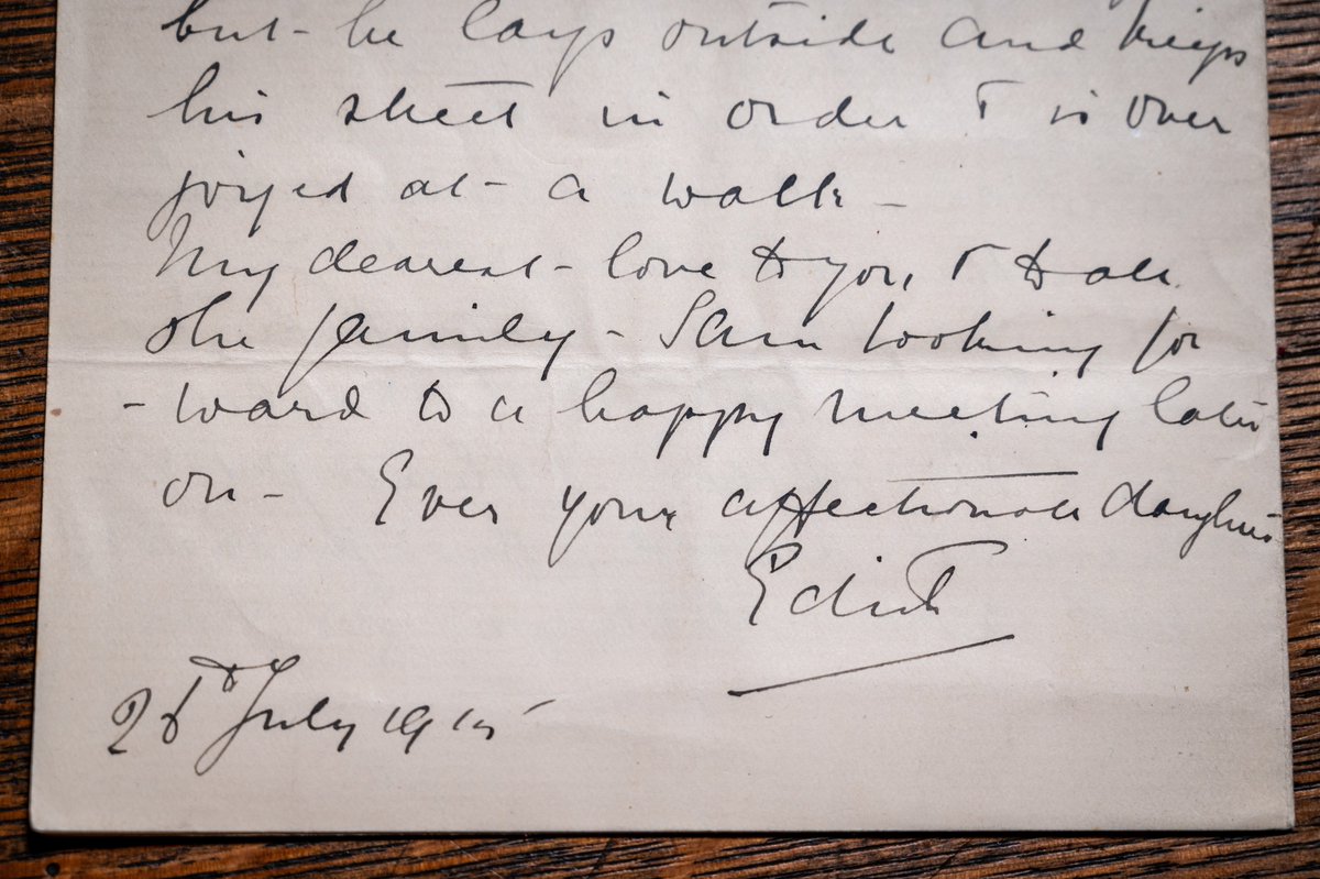 Nrw_Cathedral's tweet photo. We’ve received a truly precious gift this Remembrancetide - one of the last letters written by #WW1 heroine Edith Cavell.
We feel honoured to share this news on #ArmisticeDay and will ensure Edith's letter is preserved for generations to come.
https://t.co/jP02zcAEK6 https://t.co/m59sYyhOU3