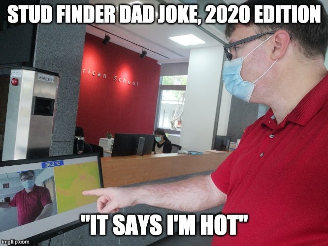 binarydaze's tweet image. This doesn&apos;t get old. Except to the receptionists who have to hear me say it. #dadjokes #COVID19