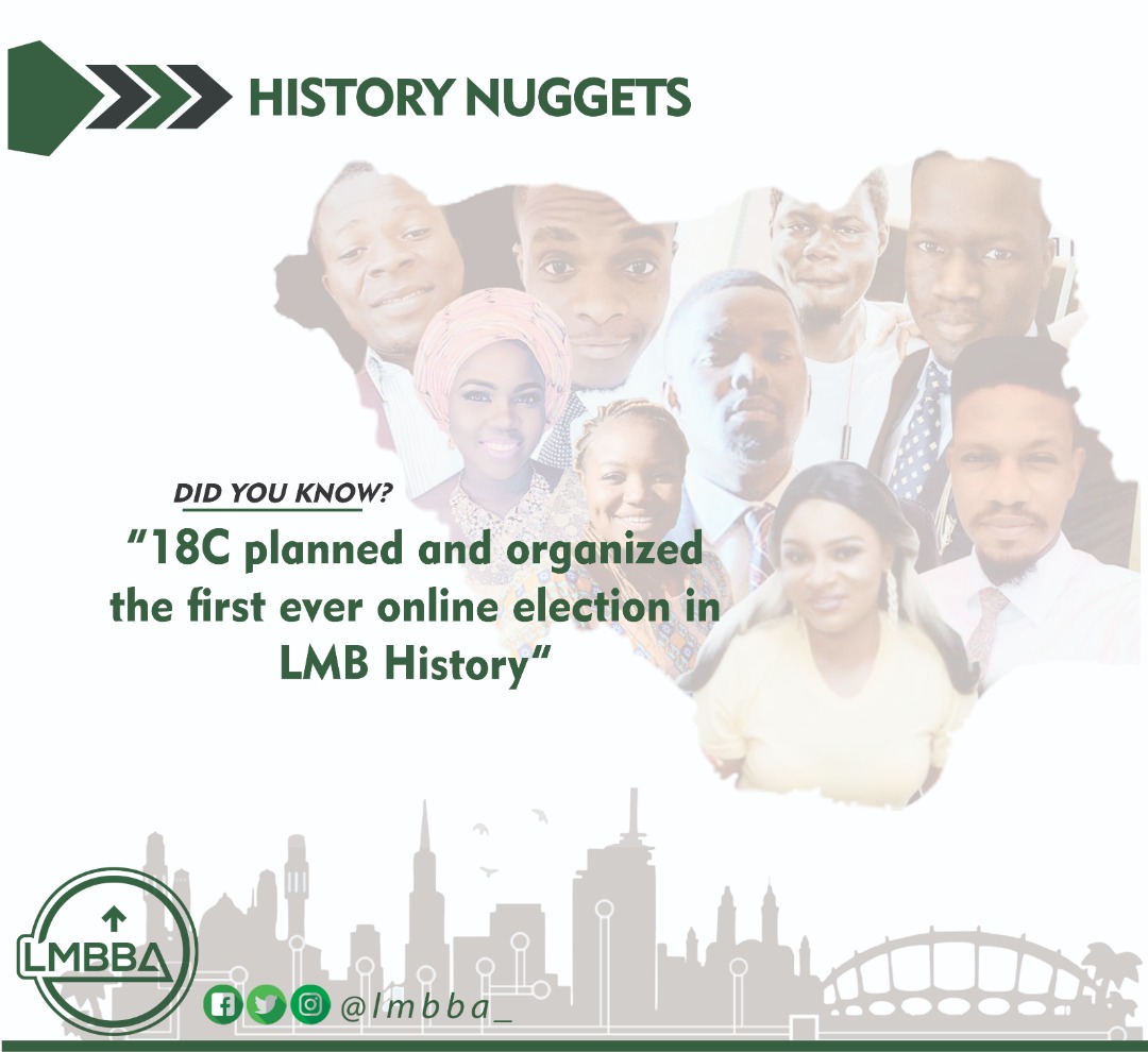 lmbba_'s tweet photo. 18C planned and organized the first ever online Election in LMB History.
#LMBBA
#HisyoryNuggets
#AllForOneOneForAll https://t.co/cIrhIpxYze