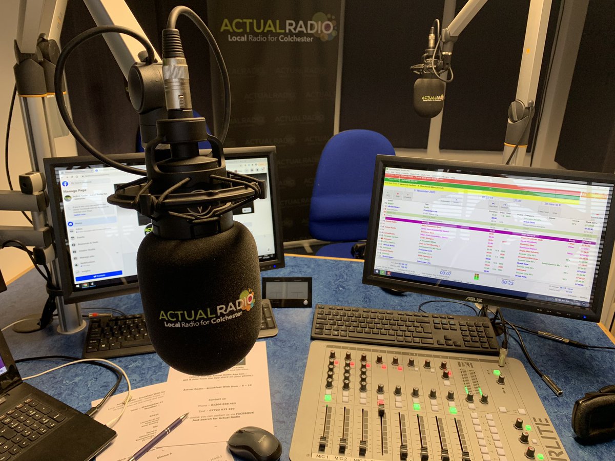 domatkins's tweet photo. Morning. Currently waking up Essex on @ActualRadioUK - come find us on DAB, smart speaker and online. #actualradio #Colchester #essex #BreakfastWithDom https://t.co/MFJoR0ZXRL