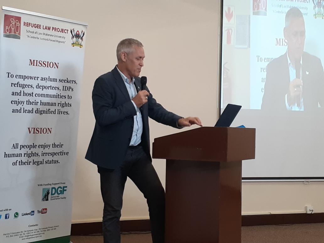 jwamimbi's tweet photo. The different Markers of identity such as age, race, nationality, religion, social economic status, legal status etc are critical building blocks during gender construction. @DrChrisDolan delivery of a keynote  address during #RegionalConferenceonForcedMigration https://t.co/xUzrmJ22r9