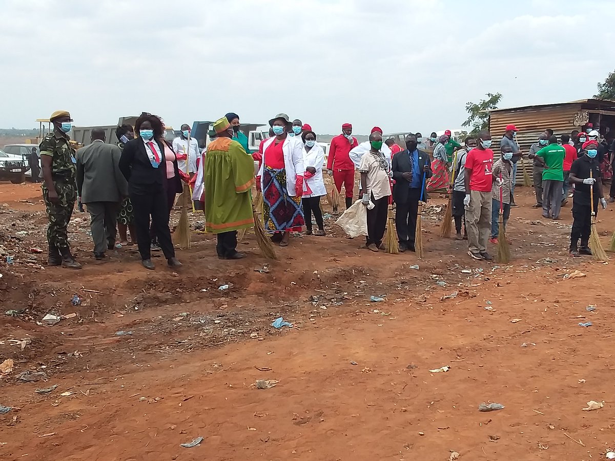 MalawiGovt's tweet photo. All is set for President @LAZARUSCHAKWERA launch of #NationalCleanUpDay at Chinsapo ground. Also in attendance will be VP @SKChilima @MwNewsAgency #PatriotismMalawi #KeepMalawiClean https://t.co/ycxLiqO26b