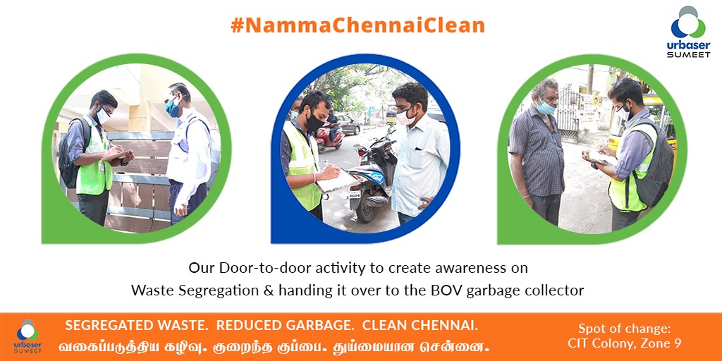 SumeetUrbaser's tweet photo. #nammachennaiclean
Our Awareness campaign on
- Segregation of waste at source & handing it over to the BOV garbage collector &
- To place bin for their customers to discard their waste & not litter on the road.
with all the shops & businesses in CIT Colony
#Chennai #CITcolony https://t.co/iLAtiqWha7