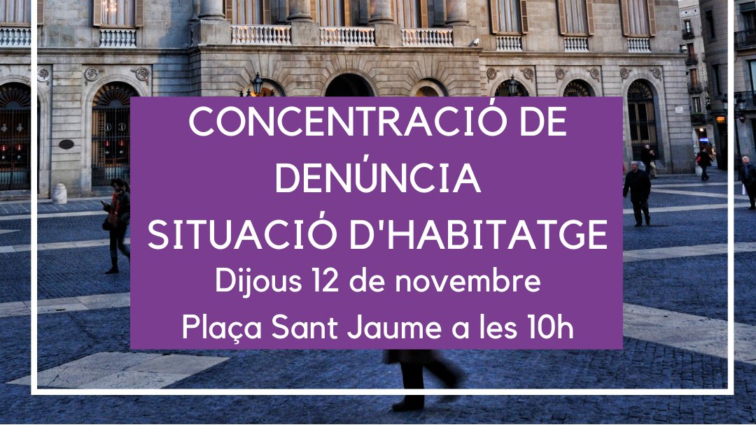 AssembleaDrets's tweet photo. Des de l’assemblea de defensa de drets de Barcelona volem fer una crida a totes les companyes dels diferents grups i col·lectius en lluita per garantir el dret a l’habitatge, a concentrar-nos aquest dijous a les 10:00 a plaça Sant Jaume.
#CapmésDesnonament https://t.co/qgwYEcmJGe