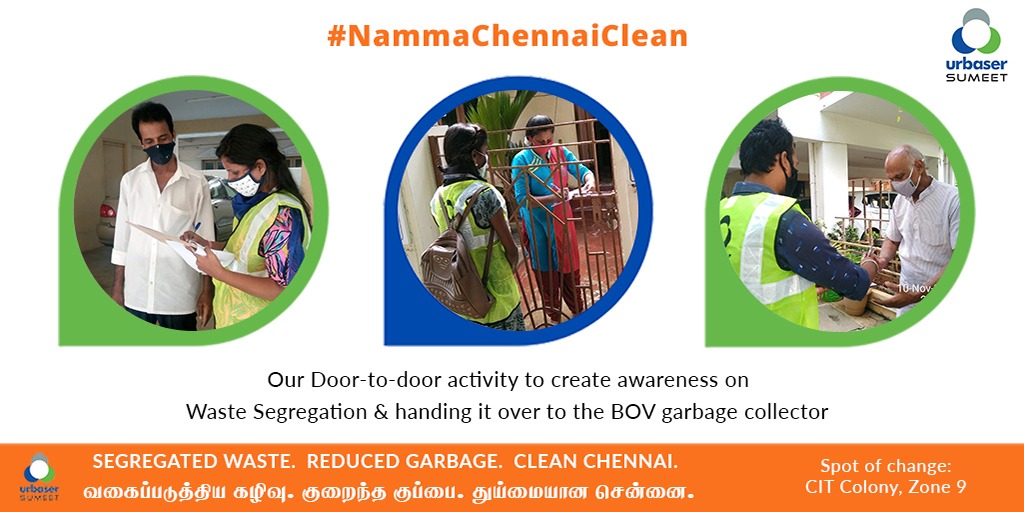 SumeetUrbaser's tweet photo. #nammachennaiclean
Our Awareness campaign on
- Segregation of waste at source & handing it over to the BOV garbage collector &
- To place bin for their customers to discard their waste & not litter on the road.
with all the shops & businesses in CIT Colony
#Chennai #CITcolony https://t.co/N09YJ7NkRi