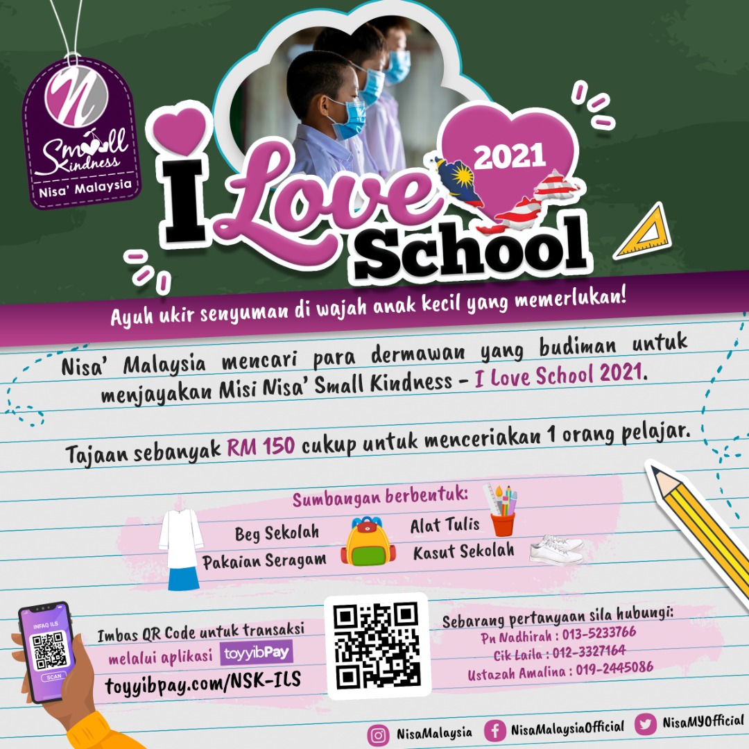 NisaMYOfficial's tweet photo. RM 150 cukup untuk menceriakan adik-adik yang akan bersekolah tahun depan.. 😍

Jom menyumbang.. 🇲🇾 https://t.co/TNIg0cYuI0