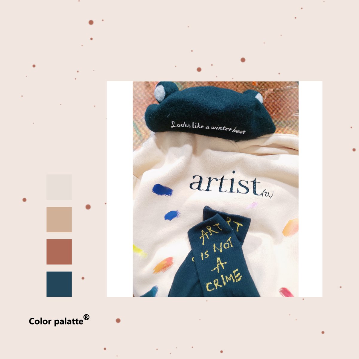 kleeraaaa's tweet photo. I just feel like coordinating this Taehyung vibe stuffs that i previously bought~ Also excited to wear when it gets colder here 😂🤦‍♀️ why is it suddenly hot again?

Beret frm @SadinYellowShop 
Sweater frm @curiousaboutuco 
Socks frm Aliexpress https://t.co/JtGe3B5g1P