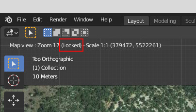 domlysz's tweet photo. @davvyk Well I'm sorry for my poor english, I'll try to explain it more simply : when you run the basemap operator you can pan and zoom to your location of interest. Then if you want to lock the map extent while downloading more detailled texture, just press the L shortcut and zoom it https://t.co/RferUQO7XR