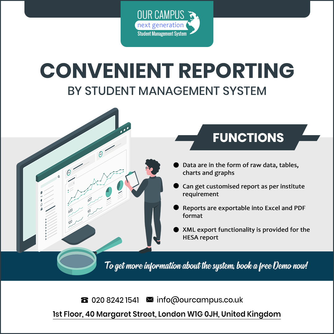 Convenient Reporting - Our Campus
Visit website: ourcampus.co.uk/features

#convenientreporting #studentmanagementsystem #schoolmanagementsystem #customisedreports #ourcampus #uk #london