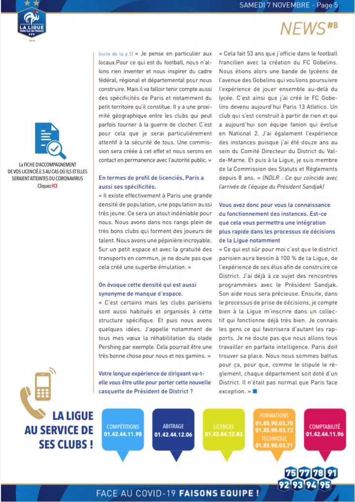 LPIFF75's tweet photo. 🔎 [NEWSLETTER] Les nouveaux présidents de district, @CavellinClaude (Essonne), Denis Turck (Val-de-Marne) et @PSurmon (District parisien), ont pris la parole et ces nouvelles personnalités du football francilien sont à découvrir dans la Newsletter #8 de la @LPIFF75 https://t.co/UdvcOp3lmL