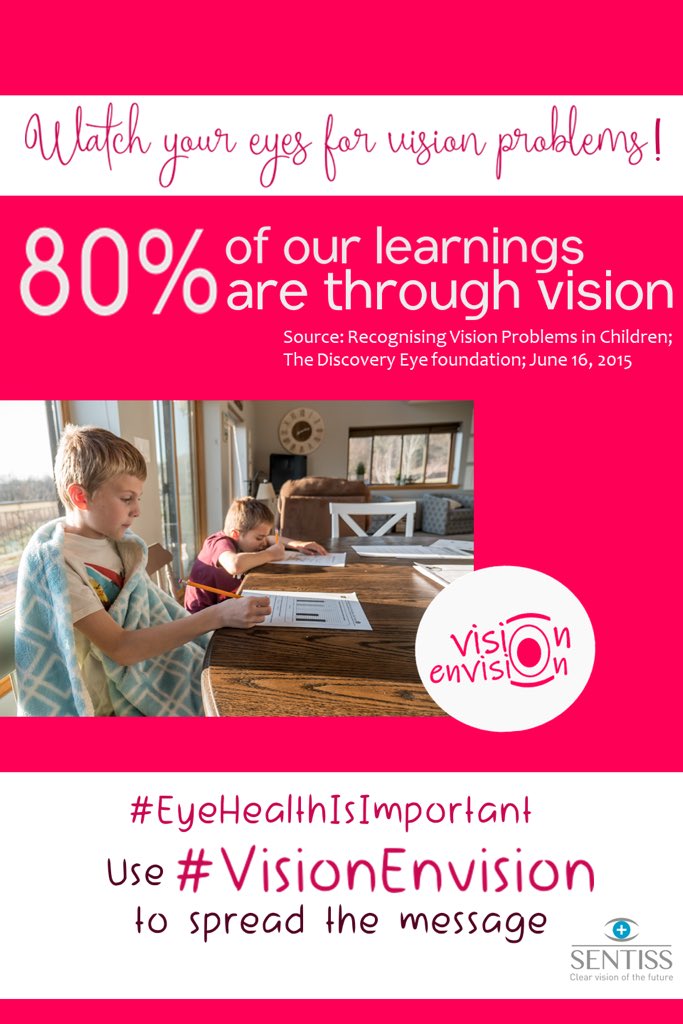 sentisspharma's tweet photo. Watch your eyes for vision problems #VisionEnvision https://t.co/cfHeouZ61p