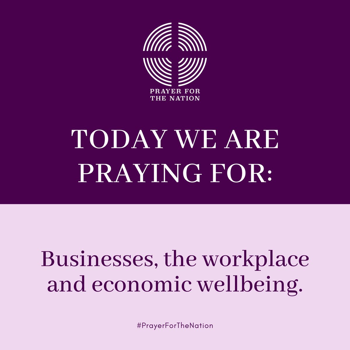 Today we are praying for Business, the Workplace and economic wellbeing,
Join us at 6pm, this evening, for the collective moment of prayer.
churchofengland.org/PrayerForTheNa…
#PrayerForTheNation