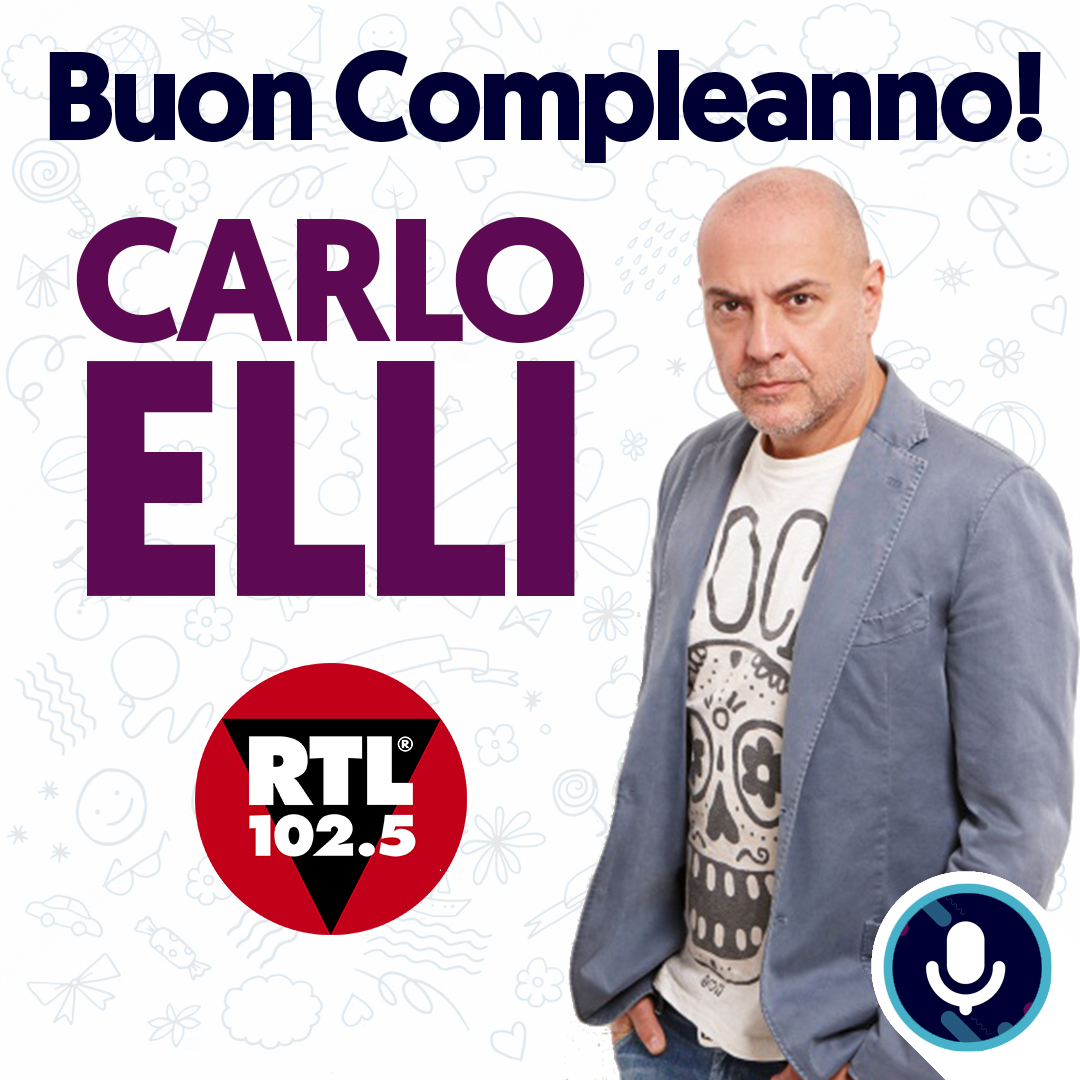 Radio_Speaker's tweet photo. 🎂Tanti auguri #CarloElli 🎉

Conduce "#Shaker" con @GSurina su @rtl1025 ma è anche in onda su @RadioFrecciaOf con lo pseudonimo di #CharlieHell https://t.co/TEQwXmSDNk