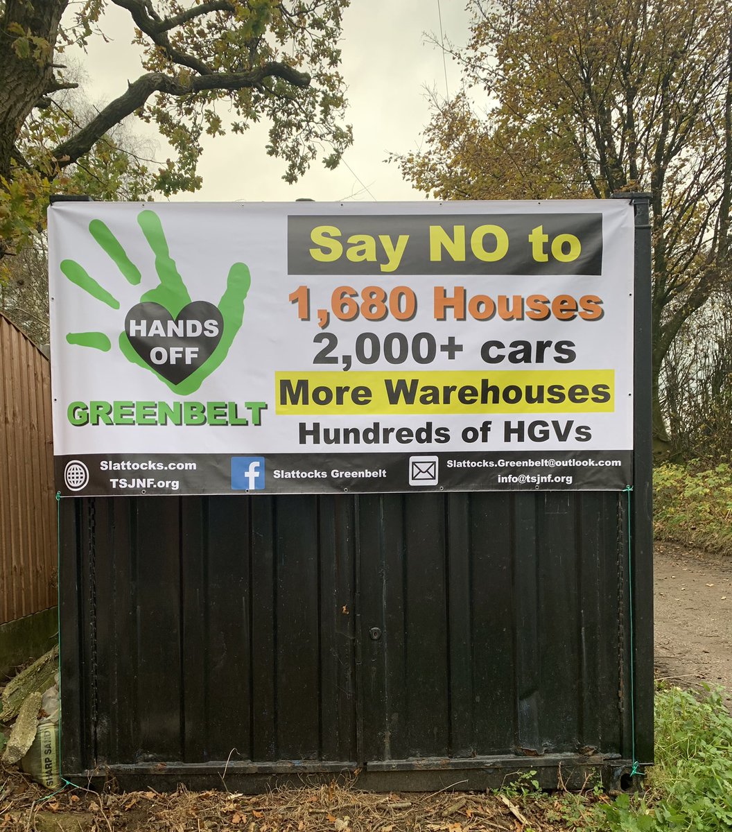 hayleyrdoyle's tweet photo. Thank you Gordon and team for making this banner for my container. Hopefully will help spread further awareness of the reality of what is going to be happening! #GMSF #SayNoToGMSF #SaveOurGreenbelt https://t.co/4QO94QHRhb