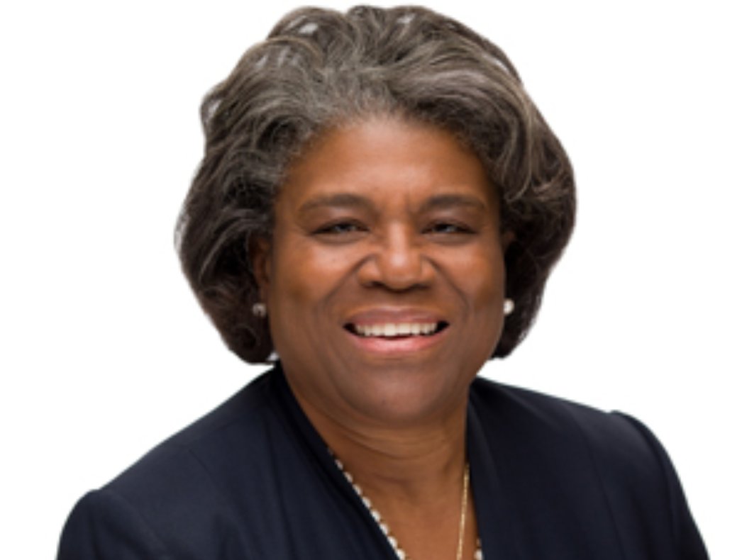 Linda Thomas-Greenfield was US assistant secretary of state for African affairs and has been the senior vice president for Albright Stonebridge Group's Africa section. Thomas-Greenfield is a volunteer and team lead for State Department group.