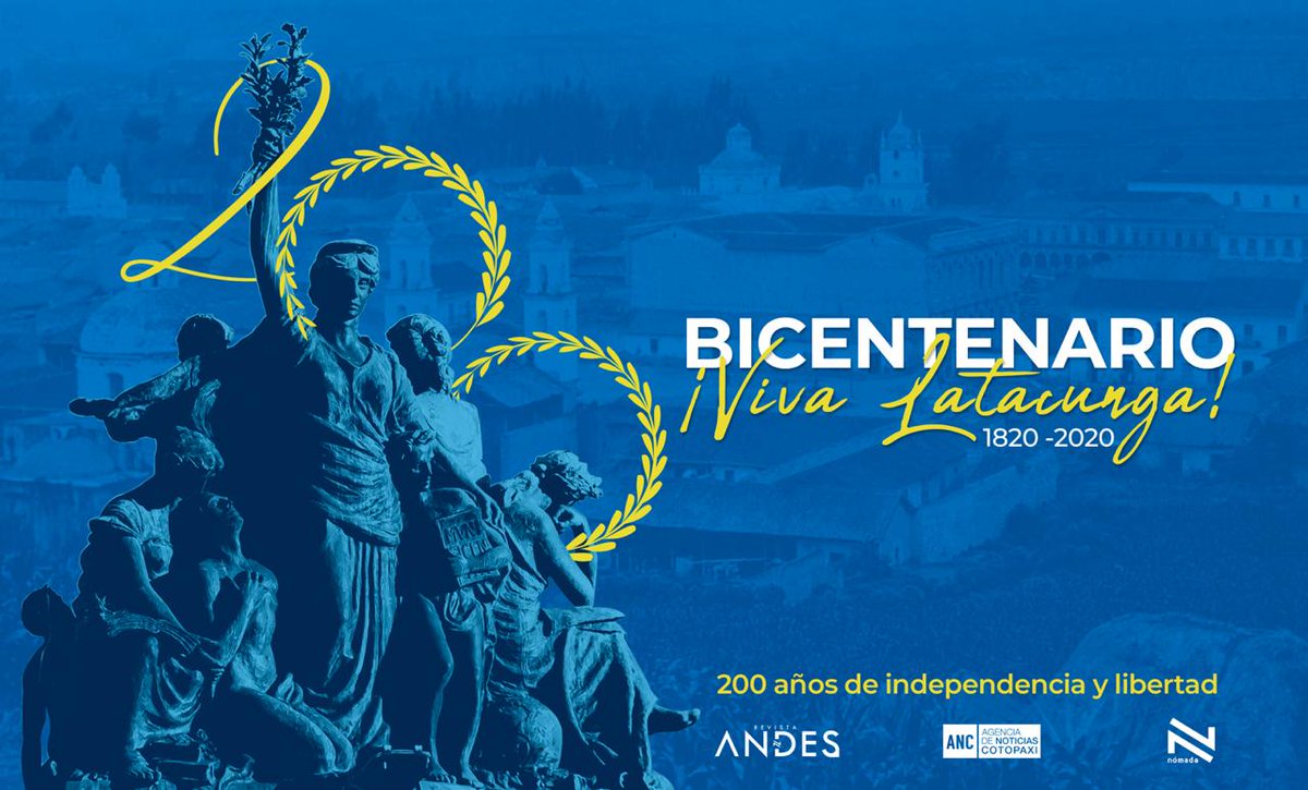 ANCecuador's tweet photo. ¡Viva Latacunga! 💛💙
Orgullosos de nuestra hospitalaria ciudad que hoy celebra 200 años de independencia y libertad. https://t.co/JOfWuPQlKM