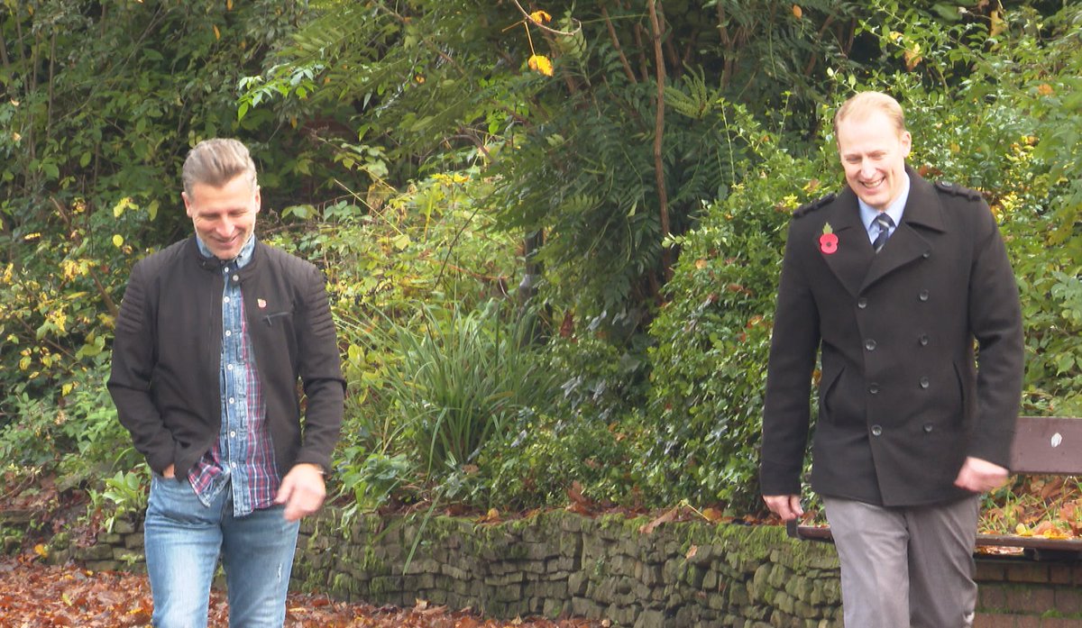 RobSetchell's tweet photo. After a long week off with a delightful sickness bug (not Covid), it was a right treat to be back out in the fresh air AND on an autumnal stroll with my old mate @eadie11.
He's on @itvanglia at 6pm with an important message. https://t.co/Nfar7G61rD