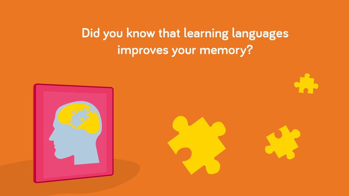 langsconnect_ie's tweet photo. This #WellnessWednesday let's talk memory! It takes 50 seconds to learn a new word, but in order to retain that new word you need to use it once a week for a year! Languages involve so much memorizing that your brain becomes used to this process, giving you a great memory! https://t.co/I62niXJ4yI