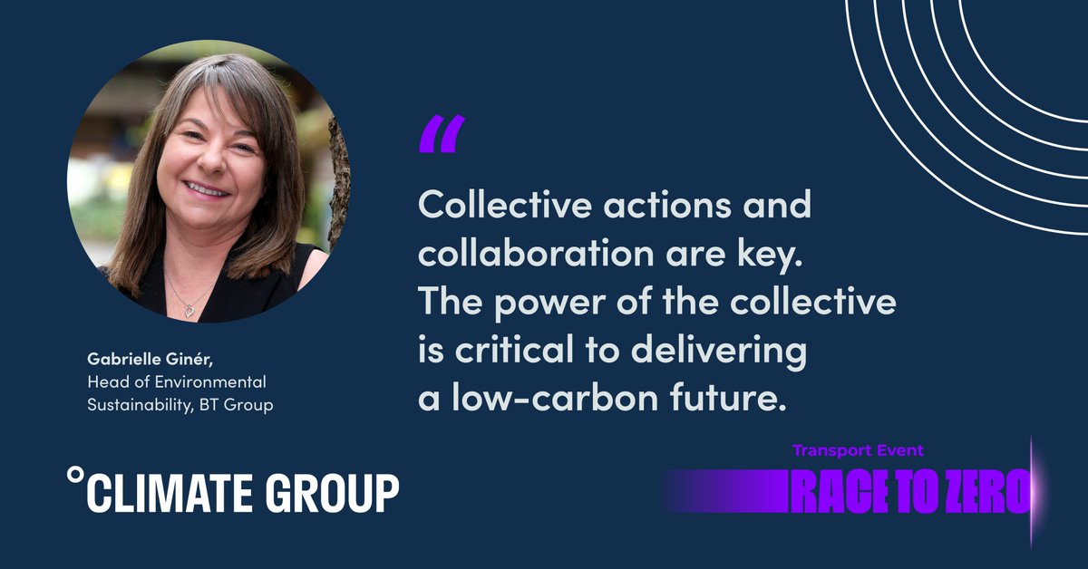 From  @gabrielle_giner at  @BTGroup we hear about the role of collaboration in a low carbon future. Essential for the  #RaceToZero
