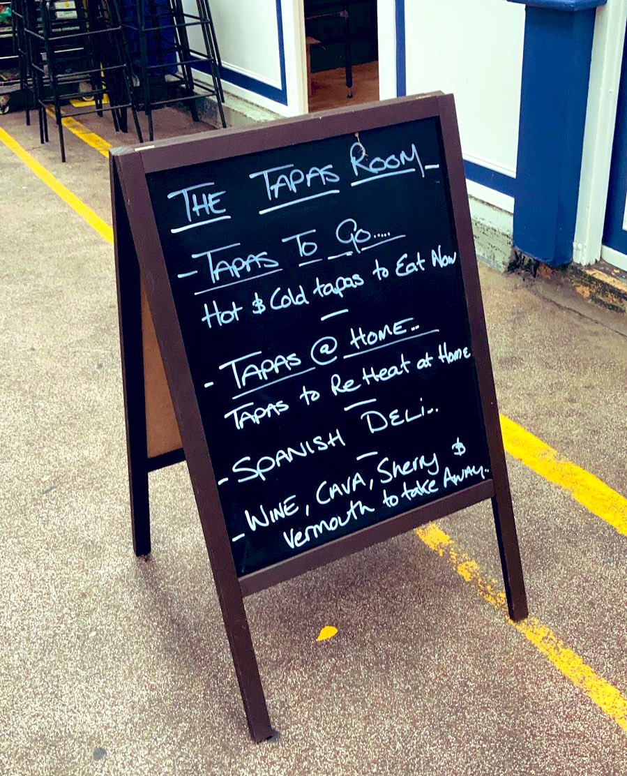 thetapasroom's tweet photo. #Brixton ‘s new look as a deli and wine shop with #TapasToGo too! Open now until 5pm every Weds-Sat during lockdown. https://t.co/jUZRHZVHRP
