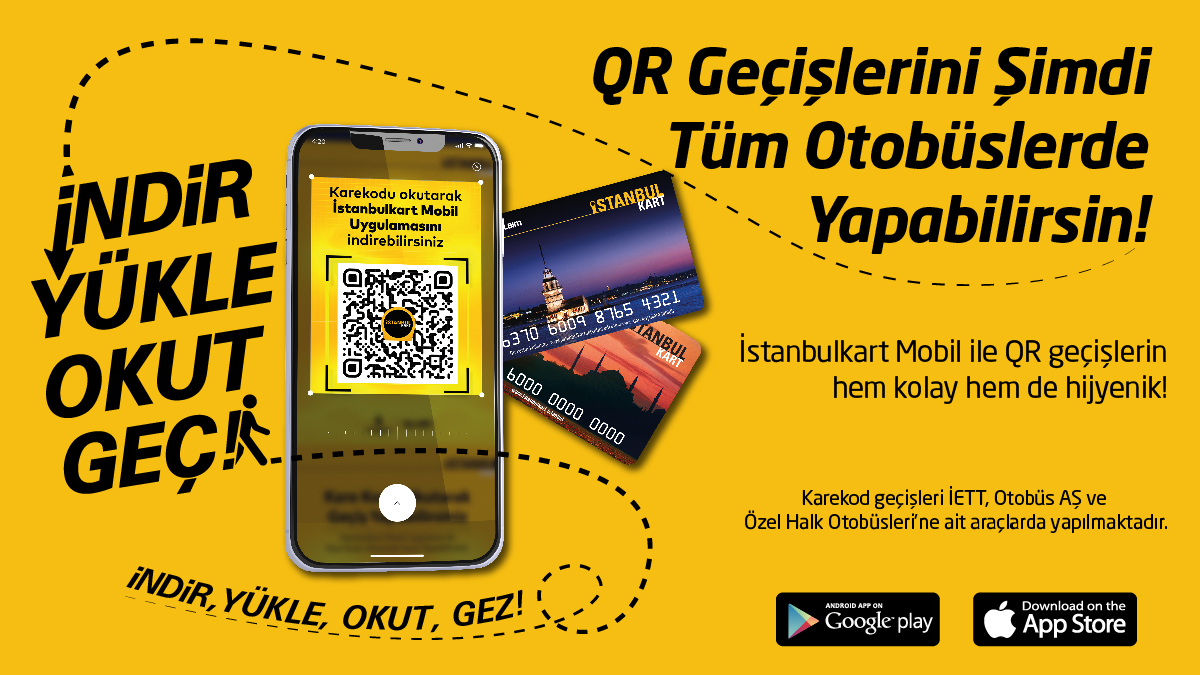 istanbulkart on twitter qr gecislerini simdi tum otobuslerde yapabilirsin istanbulkart mobil ile qr gecislerin hem kolay hem de hijyenik istanbulkart mobil i hemen indirmek icin linke tikla https t co xcbfoqlqxu istanblkar qrkod karekod