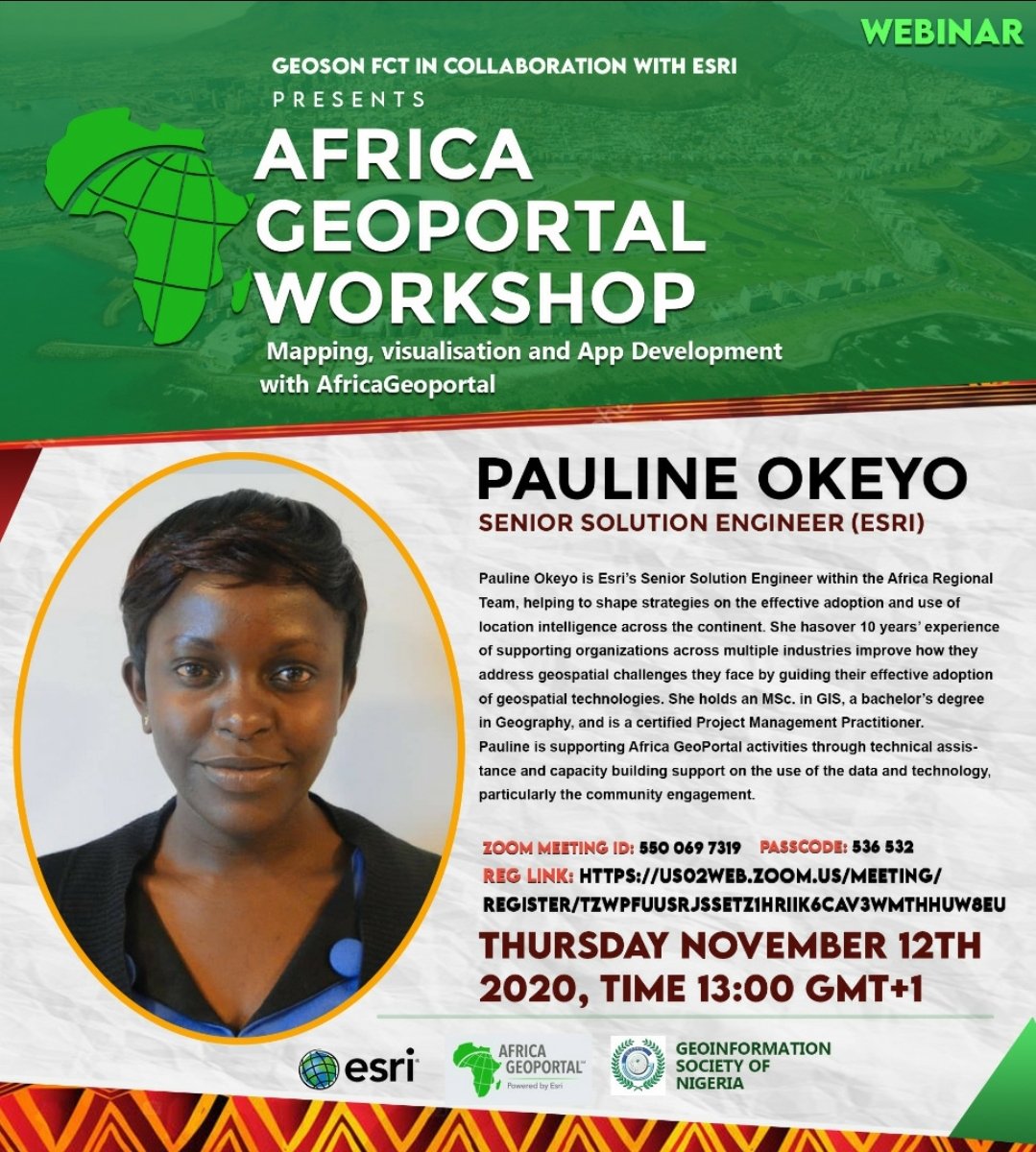DrTubo's tweet photo. Our facilitators for tomorrow
https://t.co/PpWBNQf1Cx
#Webinar
#AfricaGeoportal
#GIS
#GEOSON
#FCT https://t.co/XQa5Zyd2EO