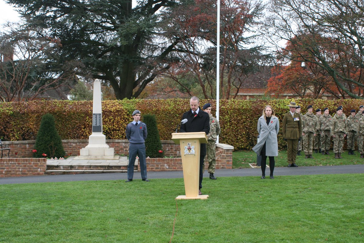 LordWandsworth's tweet photo. The whole school were still able to come together today in quiet reflection at our Remembrance Service as the event was live streamed into classrooms. Thank you to @LWC_Chaplain Pete Maidment for this poignant service. #LestWeForget #RemembranceDay #LWCcommunity https://t.co/q5kmLe1YFi
