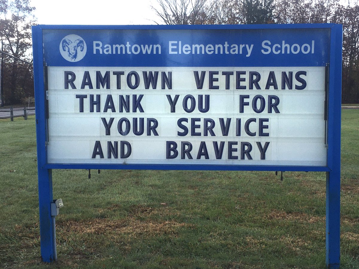 HowellTwpRamtwn's tweet photo. To all of the veterans across the land - we recognize your patriotism and sacrifices made for all of us...The home of the free - because of the brave!#WeSaluteYOU https://t.co/ehEC0R05UY