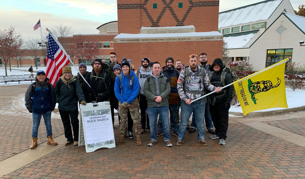 GVSURecWell's tweet photo. Honoring those who have served our country and reminiscing on our #VeteransDay Ruck March last year 🇺🇸  #GVGetOA https://t.co/tx7z71MV3V
