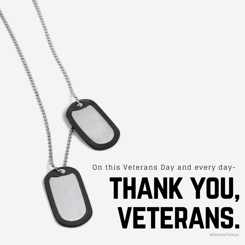 On #VeteransDay, and every day, we honor those who have served our country and thank you for your service.