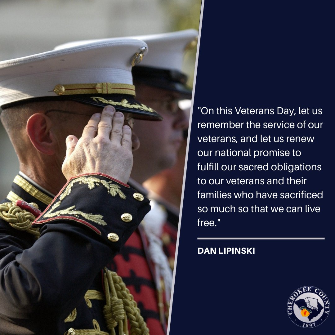 CherokeeCounty7's tweet photo. Thank you to all the men and women who have served our country. We salute you. https://t.co/nrV5XFj6gZ