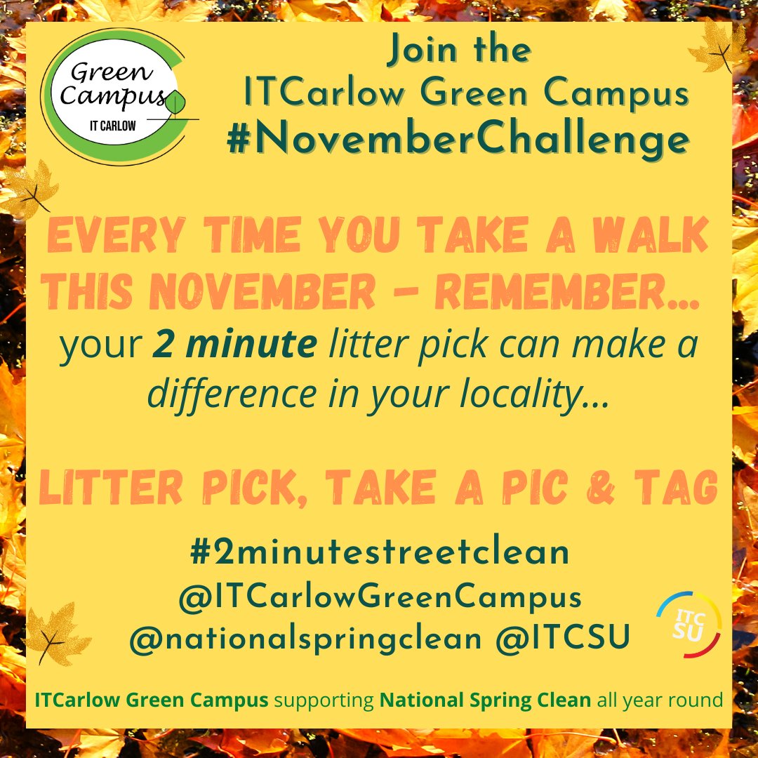 SETUCWGreenCamp's tweet photo. Amazing effort from all around the country...and @ITCGreenCampus are continuing #Springclean2020 with our #NovemberChallenge #2minutestreetclean - so delighted to be part of @NationalSpringC https://t.co/m0tfvOBWj4