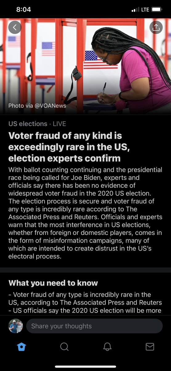 traviscclark's tweet photo. Again @Jack? There is more evidence of voter fraud than there is of a clean election process. What the fuck are you talking about? Stop censoring people that disagree with you scumbag https://t.co/zZgnifs0Ud