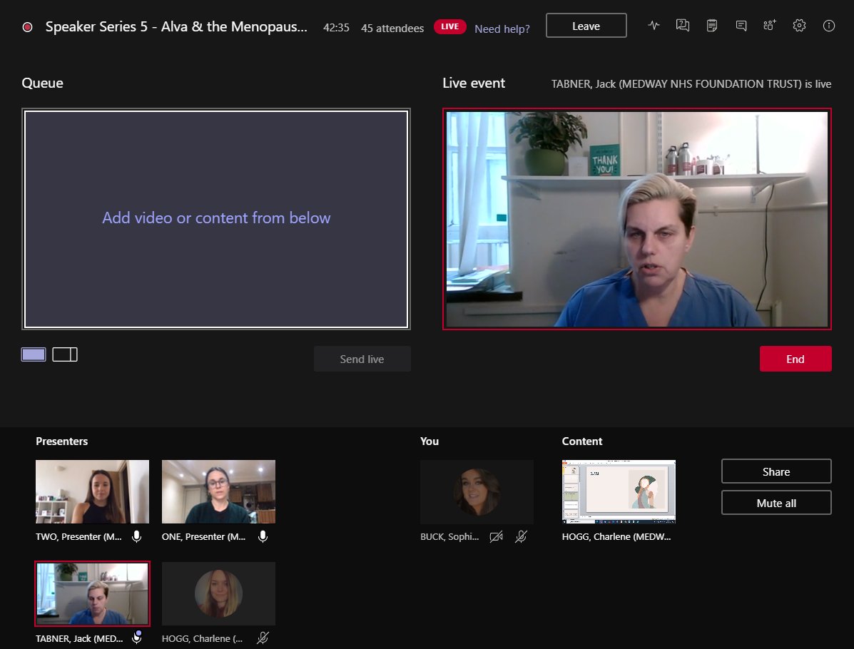 MFTInnovation's tweet photo. WHY WE NEED TO TALK ABOUT THE MENOPAUSE

And we are off...

A fantastic start from @GinnyAB in our live #BigConversations webinar today where we are joined by the team from @withalva!

We are looking forward to hearing from the panel! https://t.co/VRKQdZqKvQ