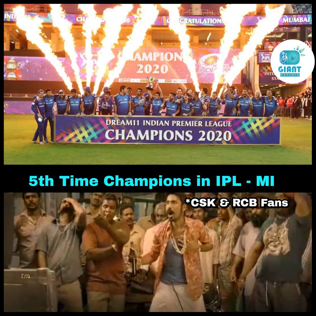 GiantPanther20's tweet photo. Ohh God😑😑

@mumbaiindians 💥💥

#mumbaiindians #delhicapitals #5thtrophy #believe #ipl2020 #rohitsharma #shreyasiyer #memes #tamilmemes #iplmemes https://t.co/CGV5IU64dA