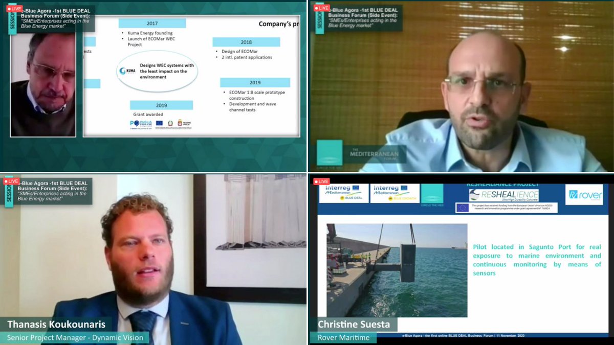 bluedeal_med's tweet image. LIVE 🔴 We continue discovering companies that are working on #blueenergy with different technologies and devices as #InnoEnergyHUB #SignalGenerix #RoverMaritime @EcoWavePower @RotaryWave #KUMAEnergy and @SWEL8

#bluegrowthcommunity