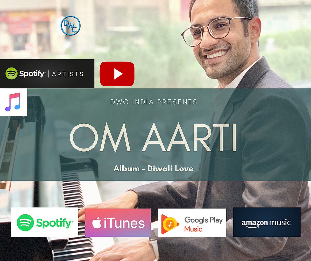 DanceWithChirag's tweet photo. New Diwali instrumental song out "Om Aarti" (Album - Diwali Aarti) 🎶🎶 Chirag Aggarwal 🎹 @spotify @itunes @youtubeindia @amazon @googleplaymusic @youtubemusic 🎶🎹✨

#spotifyartist #spotify #spotifyplaylist #youtubemusic #itunes #applemusic #googlemusic https://t.co/oXfSZZPvzx