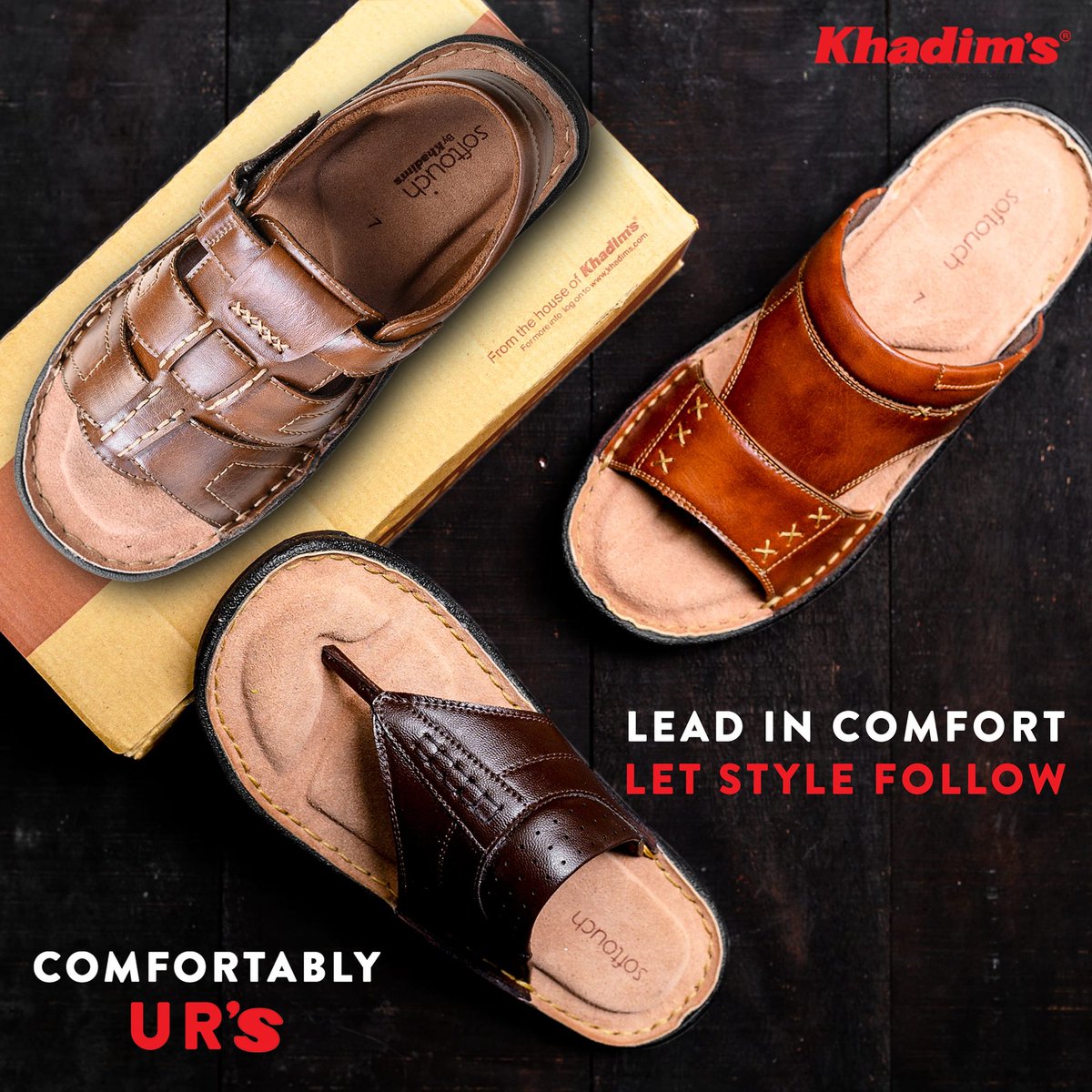 khadimsindia's tweet photo. Some shoes are so comfortable that you will never want to take them off! Choose from Khadim's range of ultra-comfortable footwear, and your feet will thank you.
#ComfortablyUrs #KhadimsIndia #InStepWithYou #SandalsForMen #MaleShoes #StylishSandals #FashionForMen https://t.co/DXVzgt6fwr