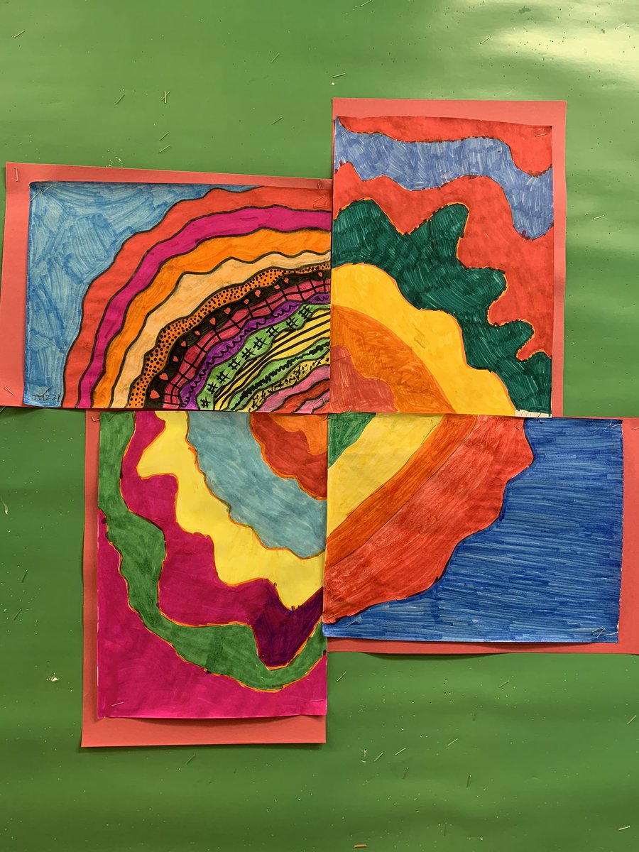 mullally_5's tweet photo. Our abstract poppies inspired by Georgia O’Keefe. https://t.co/LUQLjUNfCt