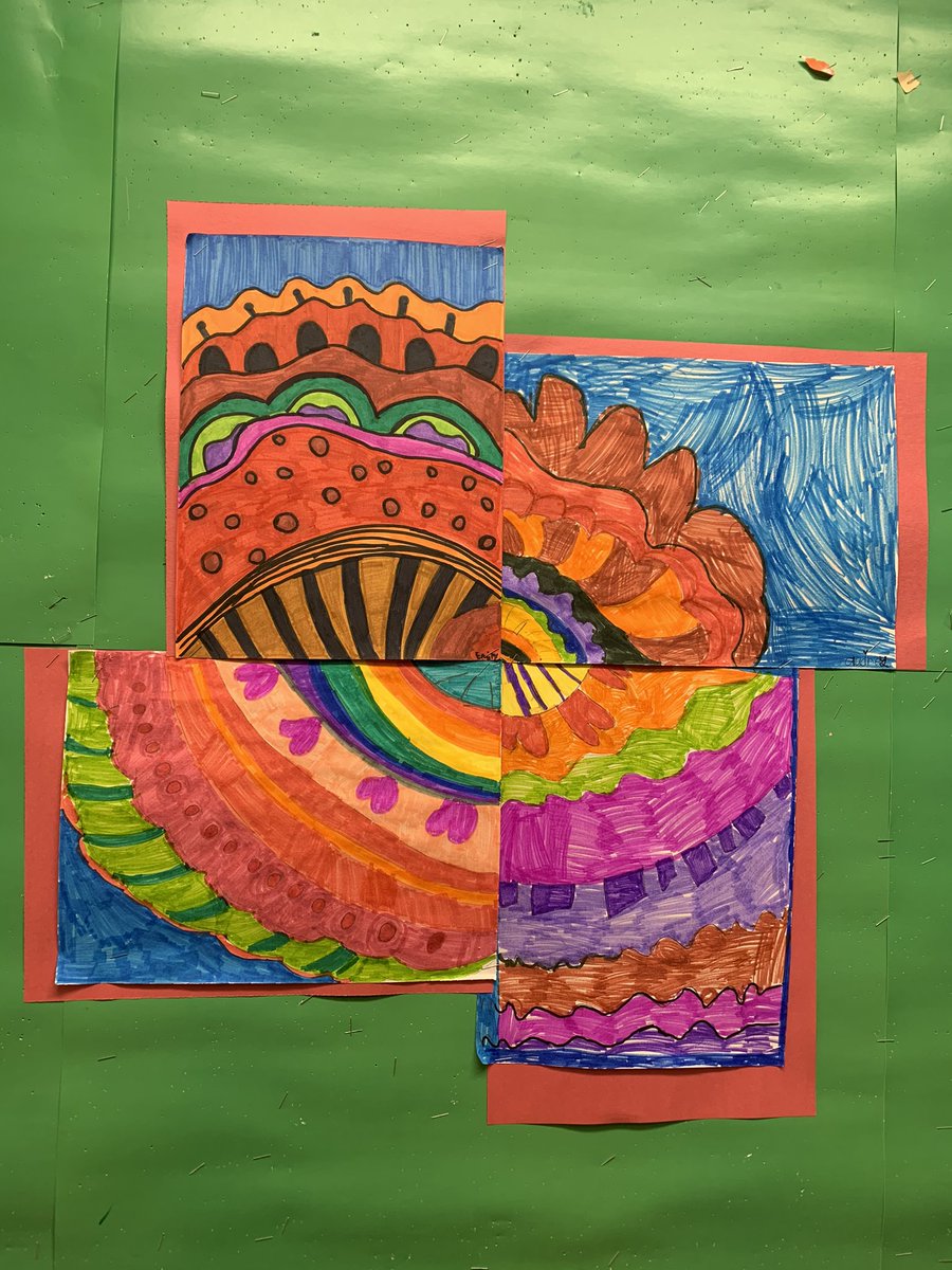 mullally_5's tweet photo. Our abstract poppies inspired by Georgia O’Keefe. https://t.co/LUQLjUNfCt