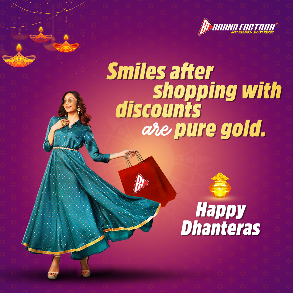 BrandFactoryIND's tweet image. Let us all take care of pure gold today. Wishing you all a very Happy Dhanteras. Locate us now to pay less, get more, bit.ly/BFLocateUs_
.
.
#Dhanteras #Dhanteras2020 #Diwali #Diwali2020