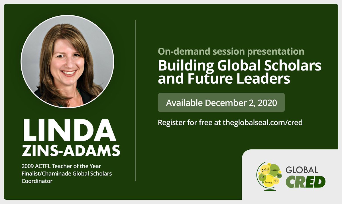 powerfrauusa's tweet photo. Register for is incredible virtual event! I am honored to be a presenter and to have this platform to showcase our language learners @MoellerHS who already have #cred2020 @globalbilitseal https://t.co/UGlWWr8Ms0 https://t.co/EhoAj96yuv
