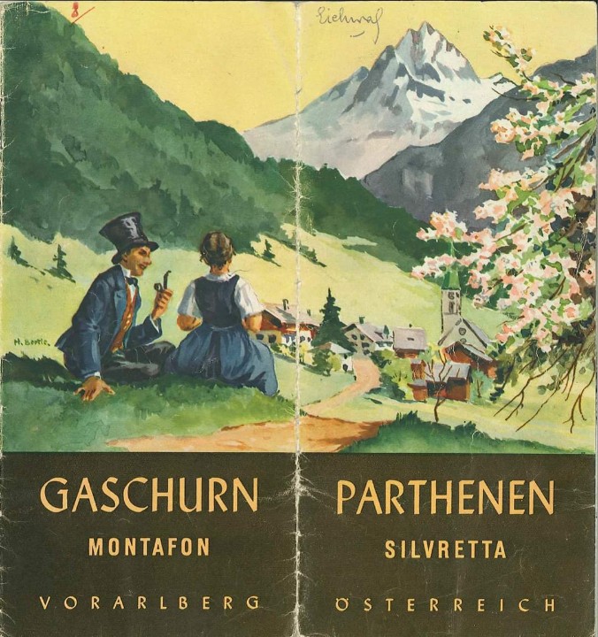 MuseenMontafon's tweet photo. Werbeprospekt von Gaschurn-Partenen illustriert vom Montafoner Maler Hans Bertle aus der Zwischenkriegszeit - Kunst meets Werbung
#montafon #gaschurn #partenen #silvretta #meinmontafon #bertle #muntafu #Tourismusgeschichte #Tourismus https://t.co/Aq3ZRW8fNV
