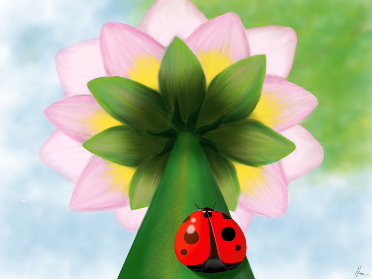 AdamSays8's tweet image. Good morning! Time to rise and shine! #ladybug #springinaustralia #drawing