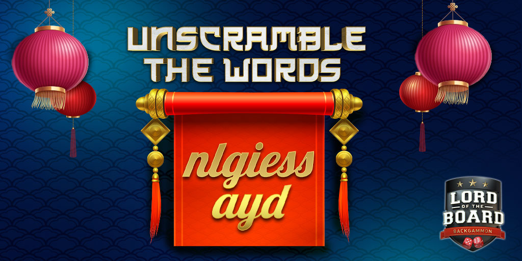 Lordoftheboard3's tweet photo. Can you 🎐UNSCRAMBLE🎐 this?!
🏮Comment & get your REWARD🎁 Card boom singles day
#BestBackgammon🎲 #win #boardgames #backgammon #game #freecoins #bonus #play #LordoftheBoard #boardwithoutborders #singleday https://t.co/zDCGEIutM9