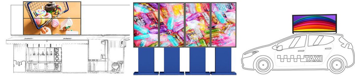 EKAA Technology Co.,Ltd 
Easily incorporated into a range of outdoor Totem Configurations and in single or double-sided configurations. Alternatively, the Ultra-Slim Outdoor Display can be mounted to most custom Totem designs which we are happy to provide and manufacture.